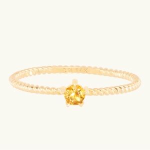 Catbird Little Star Birthstone Ring